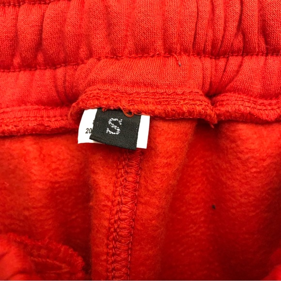 The Lost Breed Tiger Mouth Fleece Training Sweat Shorts Men’s Red White Small - Picture 10 of 14